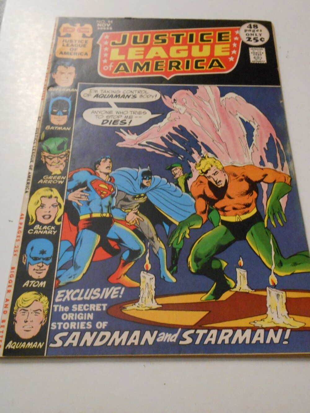 JUSTICE LEAGUE OF AMERICA # 94 52 Page Giant Cover by Neal Adams 1ST MERLYN